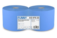 Industriepapierrolle Funny - 2-lagig - blau - 2 Rollen -...