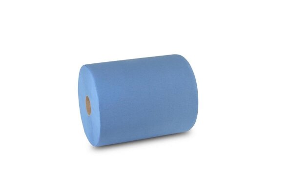 Industriepapierrolle SemyTop - 2-lagig - blau - 2 Rollen - 37 x 32 cm