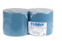 Industriepapierrolle Funny - 3-lagig - blau - 2 Rollen -...