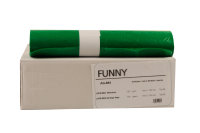 Müllbeutel Funny - 250 Abfallbeutel - grün -...