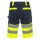 Nitras Motion Tex Viz Warnschutz Arbeitshose | neongelb | Gr. 42 - 68 | kurze Hose
