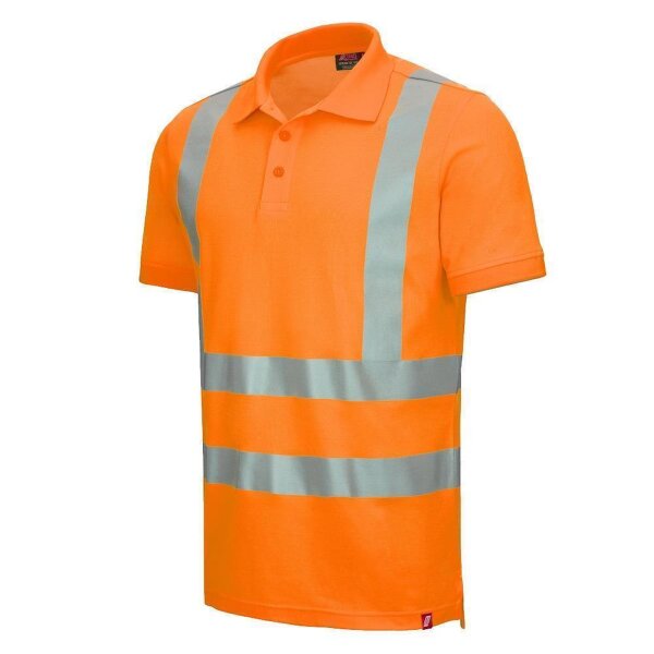 Nitras Motion Tex VIZ Warnschutz Poloshirt | Gr. XL | neonorange