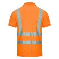 Nitras Motion Tex VIZ Warnschutz Poloshirt | Gr. XL | neonorange