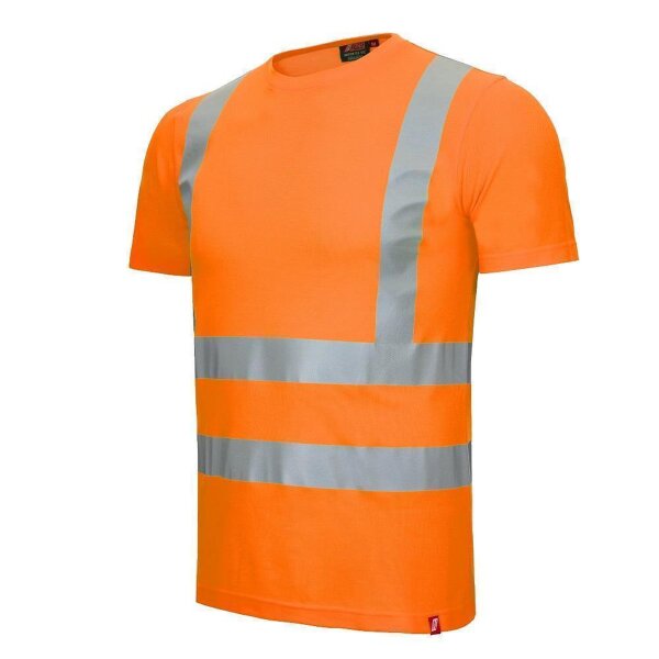 Nitras Motion Tex VIZ Warnschutz T-shirt | Gr. XS - 6XL | orange | Arbeitsshirt