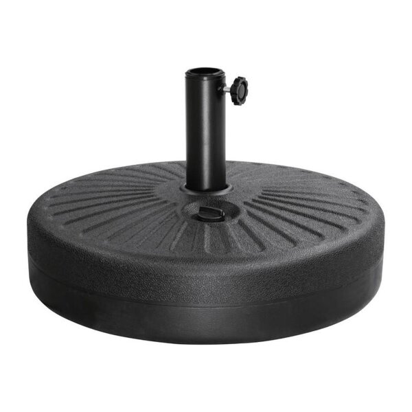 Bolero Sonnenschirm Sockel - schwarz - 20Ltr - Schirmständer