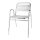 Bolero Bistrostühle mit Unterarmlehne - Aluminium - 4 Stühle - silber