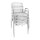 Bolero Bistrostühle mit Unterarmlehne - Aluminium - 4 Stühle - silber