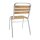 Bolero Bistrostühle Eschenholz - Alu + Holz - 4 Stühle