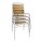 Bolero Bistrostühle Eschenholz - Alu + Holz - 4 Stühle