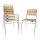 Bolero Bistrostühle Eschenholz - Alu + Holz - 4 Stühle