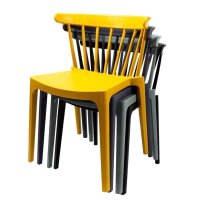 Stühle Windson Polypropylen - ockergelb - 4 Stühle - Kunststoffstühle