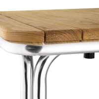 Bolero quadratischer Tisch - Eschenholz - 4 Beine - 70cm  - 1 Tisch