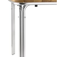 Bolero quadratischer Tisch - Eschenholz - 4 Beine - 70cm  - 1 Tisch