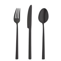 Amefa Metropole Tischgabel - schwarz PVD - Edelstahl - 12...