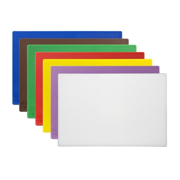 Hygiplas Low Density Schneidebretter - 7 Stück - LDPE - 1 x 45 x 30cm