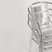 Bolero PP Sessel- und Tischgeflecht-Set - Grau - Kunststoff - 3tlg.