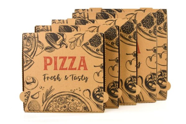 Pizzakartons in verschiedenen Größen (24 – 32 cm) - 100 Kartons - recycling