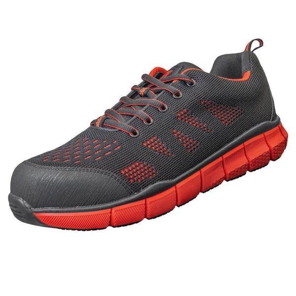 S1P Sicherheitshalbschuhe Nitras Sonic Step - Gr. 36 - 48 - rot - strapazierfähiges Textil