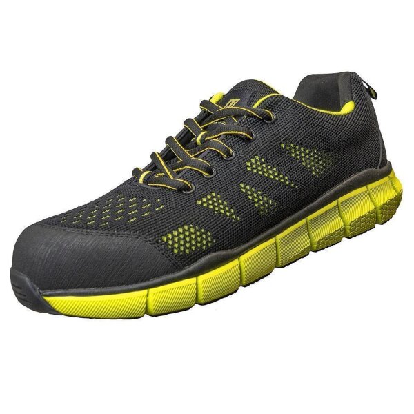 S1P Sicherheitshalbschuhe Nitras Sonic Step - Gr. 36 - 48 - lime - strapazierfähiges Textil