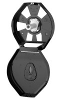 PlastiQline Großrollenspender MAXI - Toilettenpapierspender - schwarz