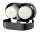 PlastiQline 2Rollenspender - Kunststoff - Toilettenpapierspender - schwarz