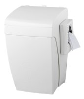 PlastiQline Hygienebehälter - 8 L - Kunststoff - weiß - Kniebedienung