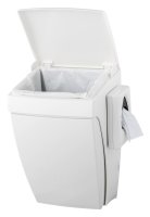PlastiQline Hygienebehälter - 8 L - Kunststoff - weiß - Kniebedienung
