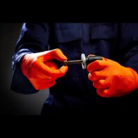 100 Unigloves Protect Nitrilhandschuhe | orange | Gr. S | Einweghandschuhe