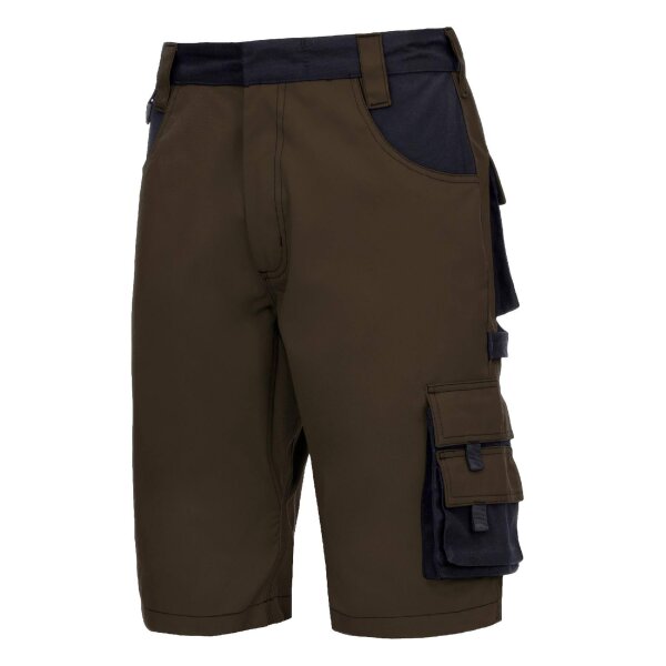 Arbeitshosen Nitras Motion Tex Plus kurz | braun | Gr. 42 - 68 | 10 Hosen