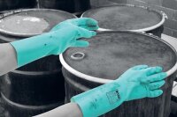 Arbeitshandschuhe - 100 Paar Nitrex 613 - grün-blau...