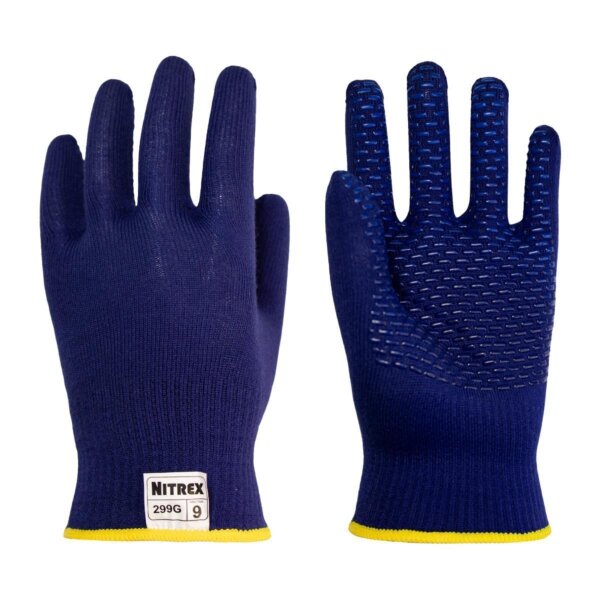 Arbeitshandschuhe - 100 Paar Nitrex 299 G - blau - Gr. S - Industriehandschuhe