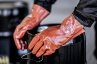 Nitras Chemikalienschutzhandschuhe  rot  PVC  Gr. 10  60...