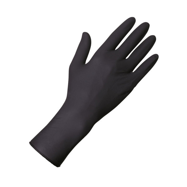 1000 Latexhandschuhe Select Black 300 - Gr. XS - XL - unsteril - puderfrei - schwarz - Einmalhandschuhe
