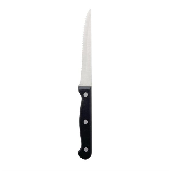 Olympia Steakmesser - mit schwarzem Griff - 21,5cm - 24 Messer