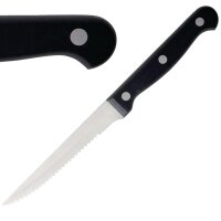 Olympia Steakmesser - mit schwarzem Griff - 21,5cm - 24...