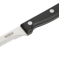 Olympia Steakmesser - mit schwarzem Griff - 21,5cm - 24 Messer
