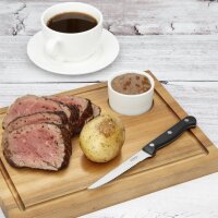 Olympia Steakmesser - mit schwarzem Griff - 21,5cm - 24 Messer