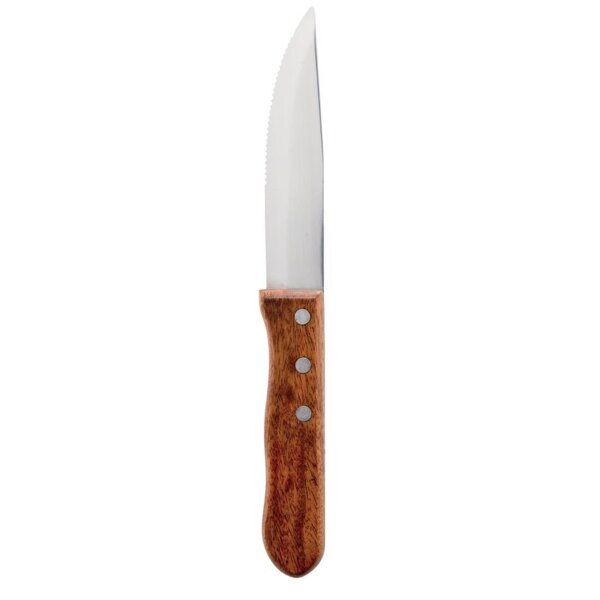Olympia Jumbo Steakmesser - mit Holzgriff - 12,5cm - 24 Messer