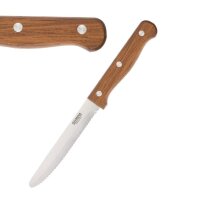 Olympia Steakmesser mit runder Spitze - Holz - 21,5cm -...