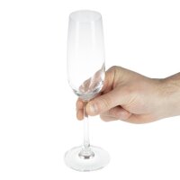 12 Olympia Modale Champagnergläser Kristall 21,5cl - Gläserspülmaschinengeeignet