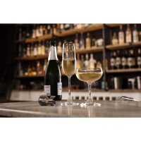 12 Olympia Modale Champagnergläser Kristall 21,5cl - Gläserspülmaschinengeeignet