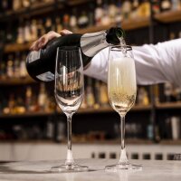 12 Olympia Modale Champagnergläser Kristall 21,5cl - Gläserspülmaschinengeeignet