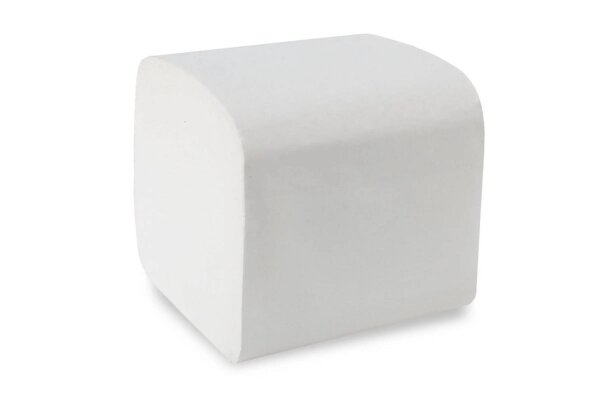 Sobsy Toilettenpapier Einzelblatt - 2-lagig - 10 x 21 cm - weiß - 9000 Blatt