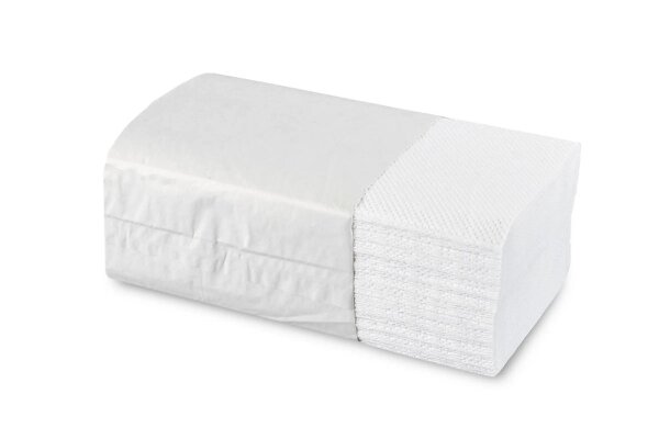 Papierhandtuch Sobsy - 2-lagig - recycling weiß - 24 x 22 cm - 4000 Handtücher