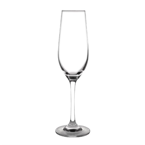 12 Olympia Chime Champagnergläser Kristall 22,5cl - Gläserspülmaschinengeeignet