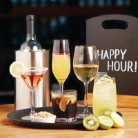 12 Olympia Chime Champagnergläser Kristall 22,5cl - Gläserspülmaschinengeeignet
