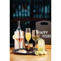 12 Olympia Chime Champagnergläser Kristall 22,5cl - Gläserspülmaschinengeeignet