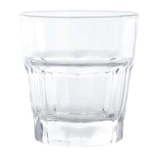 Olympia Orleans halbgetafelte Tumbler 24cl - Glas - 24 Wassergläser