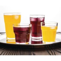 Olympia Orleans halbgetafelte Tumbler 24cl - Glas - 24 Wassergläser