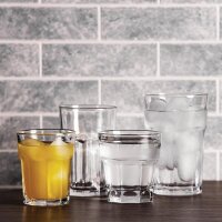 Olympia Orleans halbgetafelte Tumbler 24cl - Glas - 24 Wassergläser